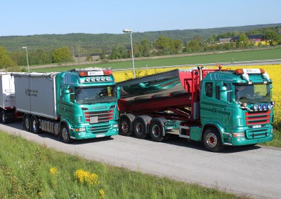 Lastbilstransporter på landsväg